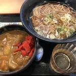 ゆで太郎 - 朝定食Ａカレーセット¥480-