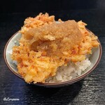 味の店 いわし - 桜海老のかき揚げをオン･ザ･ライス