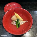 味の店 いわし - 小鯛と筍と菠薐草の炊合せ