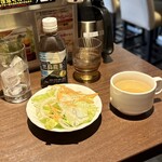 いきなりステーキ - 平日ランチ限定セット ￥170、サントリー烏龍茶 ￥10