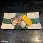 味の店 いわし - 太刀魚塩焼と厚焼玉子