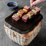 Natural Southern Bluefin Tuna Skewers with Green Onions