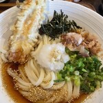 釜あげ饂飩 楽 - ちくわ天ぶっかけ冷