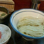 烈志笑魚油 麺香房 三く - ﾗﾝﾁ･つけ麺・「三くセット」道産(梅しらすごはん) 880円
