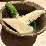 東京 今井屋本店 - 菜の花と若竹のお浸し