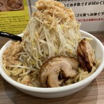 Ramen Denji Bee - 大ラーメン(野菜マシ)  ¥1000  麺375g  野菜450g