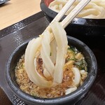 丸亀製麺 - 【2024.4.15(月)】麵をスープに付けた