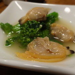 蕎麦ひら井 - コース　アサリと菜の花の辛し和え