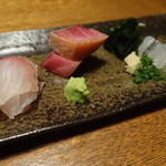 蕎麦ひら井 - コース　刺身盛り合わせ