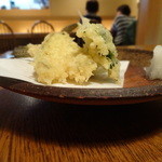 蕎麦ひら井 - はぜ天ぷら