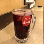 角屋 - 赤ハイボール