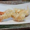 天ぷら食堂 田丸 - 料理写真:エビは衣多過ぎ。この仕上がりにガッカリしたので、後から出る天ぷらたちは撮ってません