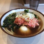 そばの神田 東一屋 - アサソバビンボー！　
      朝うどん＋紅しょうが天！　
      
      そばじゃないジャナイノ！