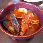 ラ・ポルタブルー - 貝と海老のトマトスープ