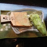 そば酒肴　三喜 - もって帰ろうとして止められたワサビ。