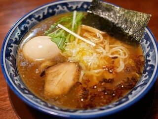 麺工房 隠國 - 隠國(こもりく)らぁ麺＋煮たまご