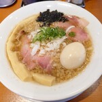 らぁ麺 さくら田 - 特製背脂煮干しそば（1080円）2024年4月