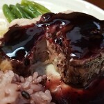 キッチン ブルー グローブ - ２つ目のポシェをカット