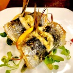 Trattoria NOTO - 20240411鰯とオレンジの香草パン粉焼き “ベッカフィーコ”2ピース1,000円