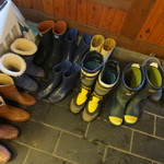 Resutoranonoya - 冬の山寺参拝の必需品　長靴も貸してくれます。