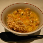 メゾン・ド・ユーロン - ７．本日のお食事（上海蟹ミソのおこげ）　2014.2.1x　※特別に提供していただきました！