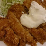 刺身和食 旭屋 - 2014/02 追加 ： マグロほほ肉カツのアップｗ