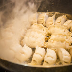 Enjoy the storyteller's Gyoza / Dumpling filled with piping hot meat juice!