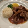 ソラリア西鉄ホテル - 料理写真:メインはストロガノフ風の牛ロース肉のバターライス添えでした。
