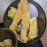 Niigatano Hegisoba Takeno - 大海老と野菜天