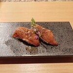 牛処 慶 - サーロイン炙り肉寿司