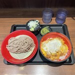 名代 富士そば - かつ丼セット