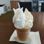 ジェラテリアなかいち - おおのゆめミルクと炭焼き屋さんのとうもろこし2023.9中旬