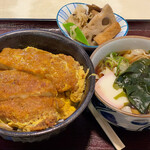 Moritaya - 小わかめうどんとかつ丼