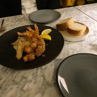 GENTLE Dining - 海老と（たしか…）アスパラのフリット