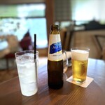 Takamiya Teien Saryou - ◆ノンアルコールビール（700円）」と「高知県産柚子ジンジャーエール（950円）を。 ソフトドリンクはお高めかしら。(^_^;