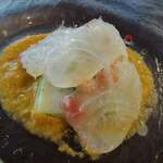 オステリア・アンゴリーノ - 鯛のカルパッチョ