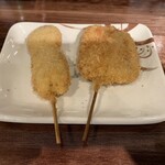 ながの家 - 帆立•ヘレの串カツ