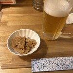 海鮮居酒屋 ありがとう - お通し タケノコきんぴら