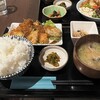 Nihombashi Uo Ki - 日替わりランチ：揚げ鶏と野菜のソースかけ