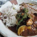 四季の花 - チキン豆カレーアップ