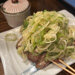 Kushiyaki Sumiya - ねぎ塩白レバー　レバーがふわふわ柔らかい