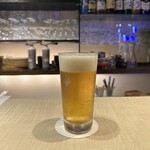 Nikusushi itariambaru katenaccho - 生ビール キリン 一番搾り(550円)