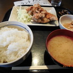 佐藤養三郎商店 - 塩からあげ定食（390円）