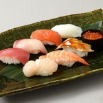 Iroha nigiri Sushi platter of 8 pieces