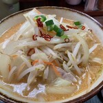 Misoichi - 野菜みそラーメン750円辛しみそ100円ニンニク70円