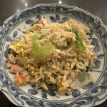 蓮 - ズワイガニとレタスの炒飯