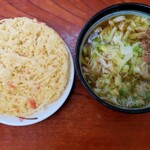 麺許皆伝 - 天ぷらうどん＋肉