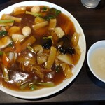 中華レストラン 杏梨 - 五目あんかけ焼きそば1150円