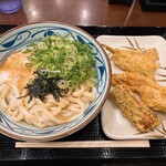 Marugame Seimen - とろろ醤油うどん＋天ぷら3種