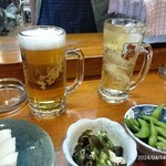 242888412 - 生ビールとハイボール